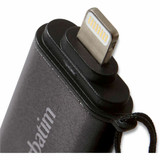 Verbatim America, LLC Verbatim 49301 64GB Store 'n' Go Dual USB 3.0 Flash Drive for Apple Lightning Devices - Graphite Verbatim America, LLC Verbatim 49301 64GB Store 'n' Go Dual USB 3.0 Flash Drive for Apple Lightning Devices - Graphite