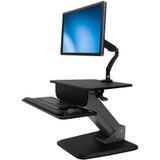 StarTech.com BNDSTSSLIM StarTech.com Sit-to-Stand Workstation with Full-Motion Articulating Monitor Arm - One-Touch Height Adjustment