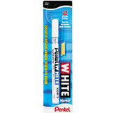 Pentel of America, Ltd Pentel 100W-S Pentel Felt Tip White Markers Pentel of America, Ltd Pentel 100W-S Pentel Felt Tip White Markers