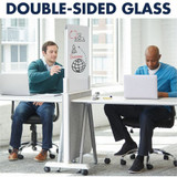 ACCO Brands Corporation Quartet Q293066W Quartet Agile Easel with Glass Dry-Erase Board