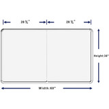Lorell 18321 Lorell Mounting Frame for Whiteboard - Silver