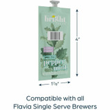 Lavazza North America The Bright Tea Co. 48025 The Bright Tea Co. Peppermint Herbal Tea Freshpack