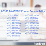 Brother Industries, Ltd Brother LC103Y Brother Genuine Innobella LC103Y High Yield Yellow Ink Cartridge