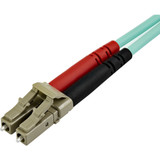 StarTech.com A50FBLCLC15 StarTech.com 15m (50ft) LC/UPC to LC/UPC OM3 Multimode Fiber Optic Cable, Full Duplex Zipcord Fiber, 100Gbps, LOMMF, LSZH Fiber Patch Cord