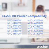 Brother Industries, Ltd Brother LC2032PKS Brother Genuine Innobella LC2032PKS High Yield Black Ink Cartridges