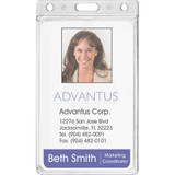 Advantus Corp Advantus 76076 Advantus Frosted Vertical Rigid ID Holder