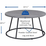 Lorell 16260 Lorell Accession Coffee Table