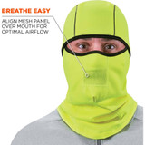 Tenacious Holdings, Inc Ergodyne 16834 Ergodyne N-Ferno 6823 Balaclava Face Mask - Wind-Proof, Hinged Design