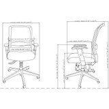 Lorell 62105 Lorell Executive High-Back Mesh Multifunction Office Chair