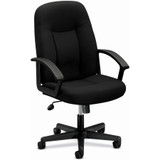 The HON Company HON BSXVL601VA10 HON High-Back Executive Chair | Center-Tilt | Fixed Arms | Black Fabric