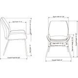 Lorell 68574 Lorell U-Shaped Seat Guest Chair Lorell 68574 Lorell U-Shaped Seat Guest Chair