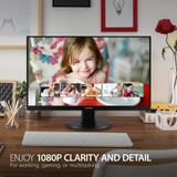 ViewSonic Corporation ViewSonic VA2247-MH ViewSonic VA2247-MH 22 Inch Full HD 1080p Monitor with Ultra-Thin Bezel, AMD FreeSync, 100 Hz, Eye Care, HDMI, VGA Inputs for Home and Office