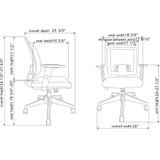 Lorell 41842 Lorell SOHO Mesh Mid-back Task Chair