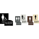 Lorell 02673 Lorell Arched Unisex Handicap Restroom Sign