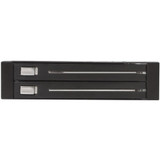 StarTech.com HSB220SAT25B StarTech.com 2 Drive 2.5in Trayless Hot Swap SATA Mobile Rack Backplane - Storage bay adapter - black