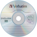 Verbatim America, LLC Verbatim 94839 Verbatim DataLifePlus 94839 DVD Rewritable Media - DVD+RW - 4x - 4.70 GB - 10 Pack Slim Case