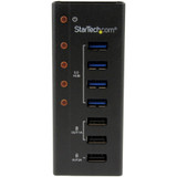 StarTech.com ST4300U3C3 StarTech.com 4 Port USB 3.0 Hub plus 3 Dedicated USB Charging Ports (2 x 1A & 1 x 2A) - 5Gbps - Wall Mountable Metal Enclosure