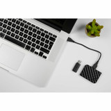 Verbatim America, LLC Microban 49065 64GB PinStripe USB Flash Drive - Black Verbatim America, LLC Microban 49065 64GB PinStripe USB Flash Drive - Black