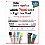 Pentel of America, Ltd Pentel C25HBBX Pentel Super Hi-Polymer Leads Pentel of America, Ltd Pentel C25HBBX Pentel Super Hi-Polymer Leads