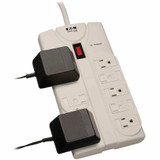 Tripp Lite by Eaton TLP825 Tripp Lite by Eaton Protect It! 8-Outlet Surge Protector, 25 ft. Cord with Right-Angle Plug, 1440 Joules, Diagnostic LEDs, Light Gray Housing Tripp Lite by Eaton TLP825 Tripp Lite by Eaton Protect It! 8-Outlet Surge Protector, 25 ft. Cord with Right-Angle Plug, 1440 Joules, Diagnostic LEDs, Light Gray Housing
