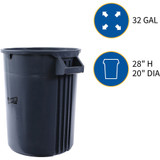 Genuine Joe 60463CT Genuine Joe Heavy-Duty Trash Container