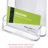 Deflecto, LLC Deflecto 78601 Deflecto Countertop Leaflet Holder With Business Card Holder