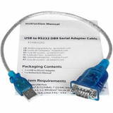 StarTech.com ICUSB232V2 StarTech.com USB to Serial Adapter - Prolific PL-2303 - 1 port - DB9 (9-pin) - USB to RS232 Adapter Cable - USB Serial