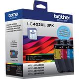 Brother Industries, Ltd Brother LC402XL3PKS Brother Original High Yield Inkjet Ink Cartridge - Cyan, Magenta, Yellow - 3 Pack