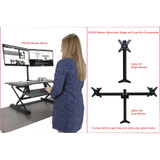 Victor Technology, LLC Victor DCX760G Victor High Rise Height Adjustable Standing Desk with Keyboard Tray (36" , Gray) Victor Technology, LLC Victor DCX760G Victor High Rise Height Adjustable Standing Desk with Keyboard Tray (36" , Gray)