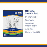 Dixon Ticonderoga Company Dixon 4746 UCreate Medium Weight Sketch Pads Dixon Ticonderoga Company Dixon 4746 UCreate Medium Weight Sketch Pads