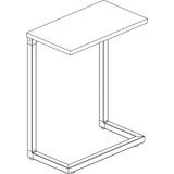 Lorell 86928 Lorell Quintessence Collection Cantilever Table