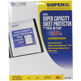 C-Line Products, Inc C-Line 61027 C-Line Super Capacity Super Heavyweight Vinyl Sheet Protectors with Tuck-In Flap C-Line Products, Inc C-Line 61027 C-Line Super Capacity Super Heavyweight Vinyl Sheet Protectors with Tuck-In Flap