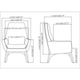 Lorell 68958 Lorell Quintessence Collection Upholstered Chair