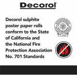 Dixon Ticonderoga Company Dixon 101201 Decorol Flame-Retardant Art Paper Roll