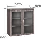 Safco Products Safco AGDCLGS Safco Aberdeen Series Glass Display Cabinet