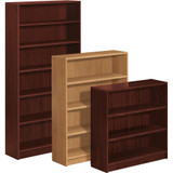 The HON Company HON HON1872N HON 1870 Series Bookcase | 3 Shelves | 36"W | Mahogany Finish