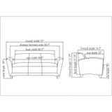 Lorell 68950 Lorell Accession Reception Sofa Lorell 68950 Lorell Accession Reception Sofa
