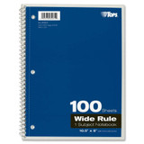 TOPS Products TOPS 65031 TOPS Wide Rule 1-subject Spiral Notebook TOPS Products TOPS 65031 TOPS Wide Rule 1-subject Spiral Notebook