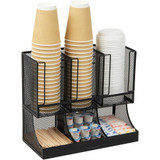 Mind Reader Products Mind Reader UPMESH Mind Reader 6-Compartment Coffee Condiment Organizer