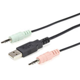 StarTech.com SV211DPUA4K StarTech.com 2 Port DisplayPort KVM Switch - 4K 60Hz - UHD DP 1.2 USB KVM Switch w/ 4ft Cables & Audio - Bus Powered & Remote Switching
