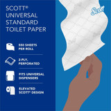 Kimberly-Clark Corporation Scott 04460 Scott Professional Standard Roll Toilet Paper with Elevated Design