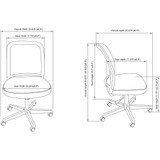 NuSparc CH302MNBK NuSparc Armless Task Chair