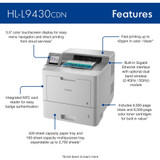 Brother Industries, Ltd Brother HLL9430CDN Brother Workhorse HL-L9430CDN Enterprise Color Laser Printer with Fast Printing, Large Paper Capacity, and Advanced Security Features