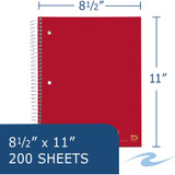 Roaring Spring Paper Products Roaring Spring 11197cs Roaring Spring Premium College Ruled Five Subject Spiral Notebook