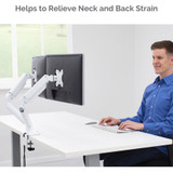 Fellowes, Inc. Fellowes 8056301 Fellowes Platinum Series Dual Monitor Arm - White