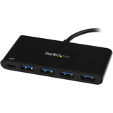 StarTech.com HB30C4AFPD StarTech.com 4 Port USB C Hub with 4x USB Type-A (USB 3.0 SuperSpeed 5Gbps) - 60W Power Delivery Passthrough - Portable C to A Adapter Hub StarTech.com HB30C4AFPD StarTech.com 4 Port USB C Hub with 4x USB Type-A (USB 3.0 SuperSpeed 5Gbps) - 60W Power Delivery Passthrough - Portable C to A Adapter Hub