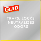The Clorox Company Glad 79008 Glad ForceFlex Tall Kitchen Drawstring Trash Bags - OdorShield