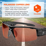 Tenacious Holdings, Inc Skullerz 52021 Skullerz Dagr PZ Copper Safety Glasses