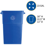 Genuine Joe 57258CT Genuine Joe 23 Gallon Recycling Container