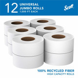 Kimberly-Clark Corporation Scott 67805 Scott 100% Recycled Fiber High-Capacity Jumbo Roll Toilet Paper